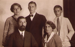 rodina Emila Pavla Lányiho kol r. 1928